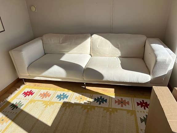 Nockeby soffa och fotpall