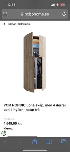 VCM NORDIC Lona städskåp