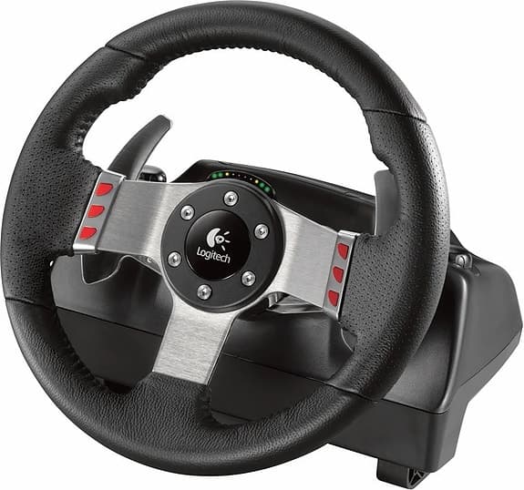 Logitech G27 ratt, pedaler och växelspak till gaming