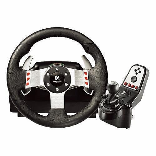 Logitech G27 ratt, pedaler och växelspak till gaming