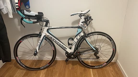 Cannondale Slice racercykel 47 cm vit/turkos