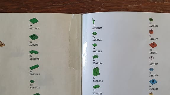 LEGO Minecraft byggset 21254 med instruktioner