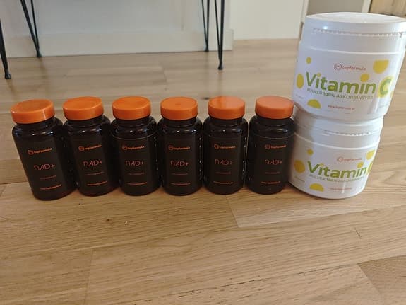 Årsförbrukning av Nad+ kosttillskott och Vitamin C