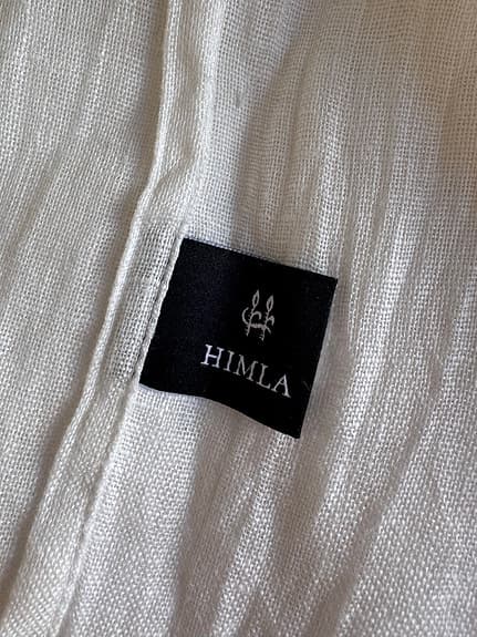 Himla 2 vita gardinlängder 100% linne
