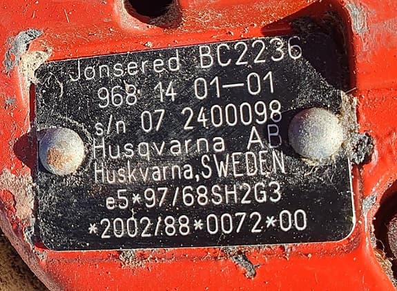 Jonsered BC2236 35cc  grästrimmer