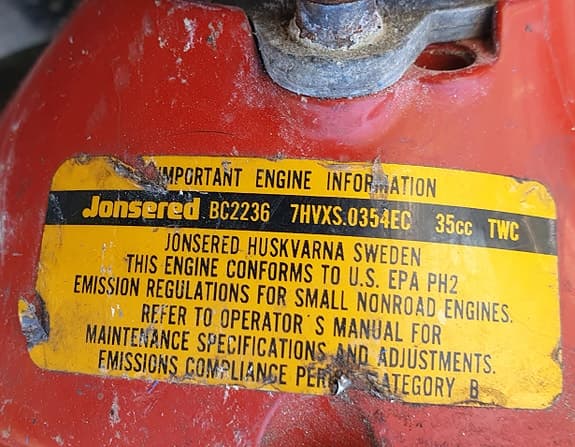 Jonsered BC2236 35cc  grästrimmer