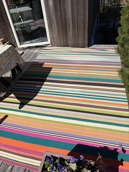 Linie Design randig matta flerfärgad