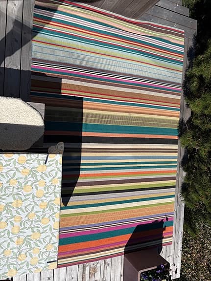 Linie Design randig matta flerfärgad