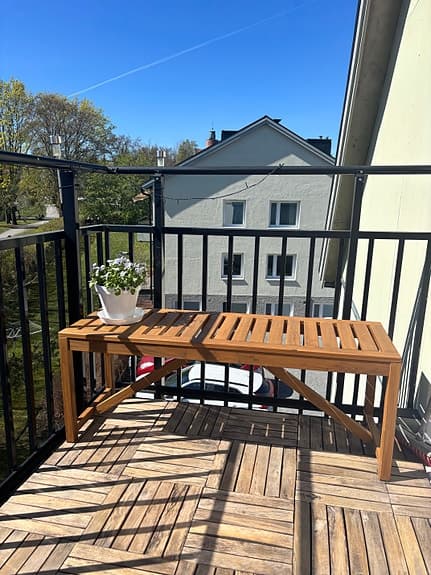 Trädgårdsbänk IKEA Nämnarö