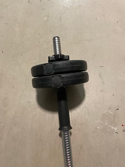 Hantelstång med vikter 1,25 kg