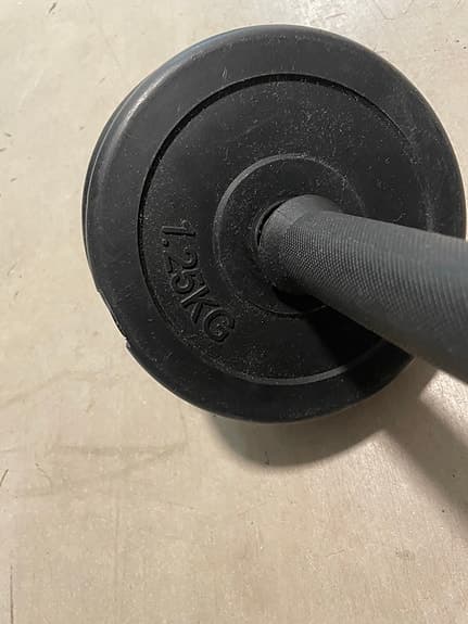 Hantelstång med vikter 1,25 kg