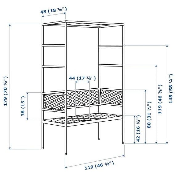 IKEA Svanö bänk/soffa grå metall