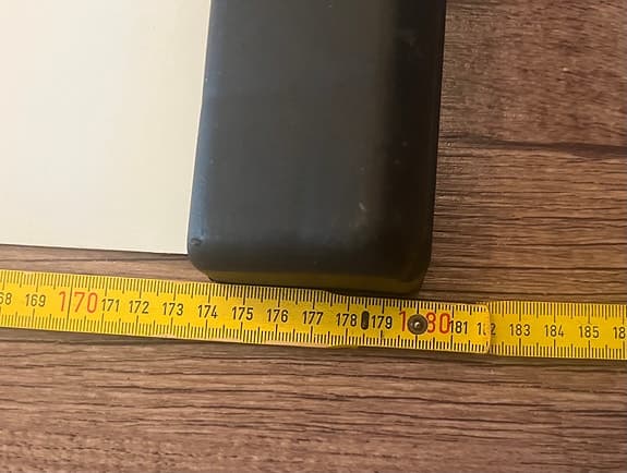 Trainingsmatta med bärrem ca 180 x 60 cm vit