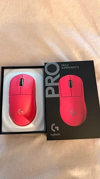 Logitech G Pro X Superlight 2 trådlös gamingmus röd