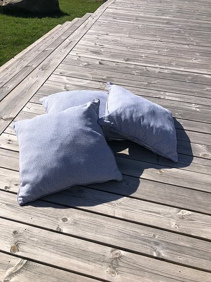 Hemtex prydnadskuddar ljusblått