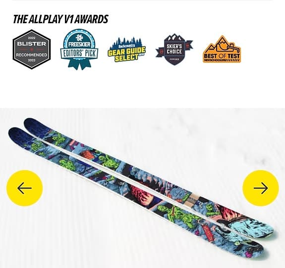 Nyskick: J-Skis limited edition - The Allplay Spot Digger 157 cm med bindningar