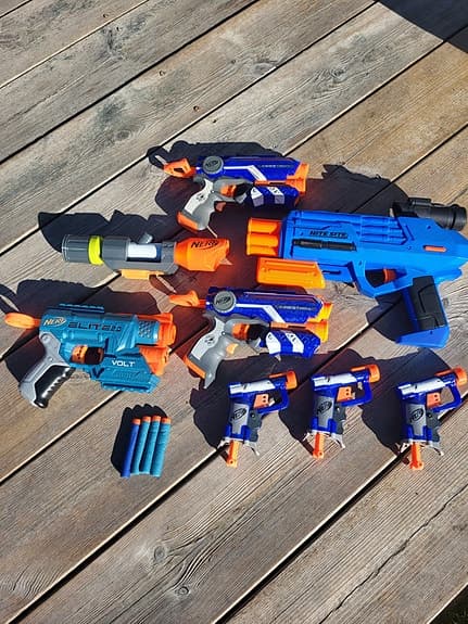 Nerf-set med flera pistoler
