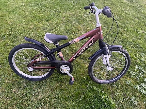 Crescent narre  barncykel 20" brun med 3 växlar från shimano