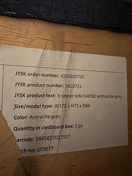 2-sits soffa från JYSK