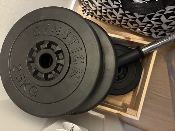 Gymstick Vinyl Dumbbell Set 15kg