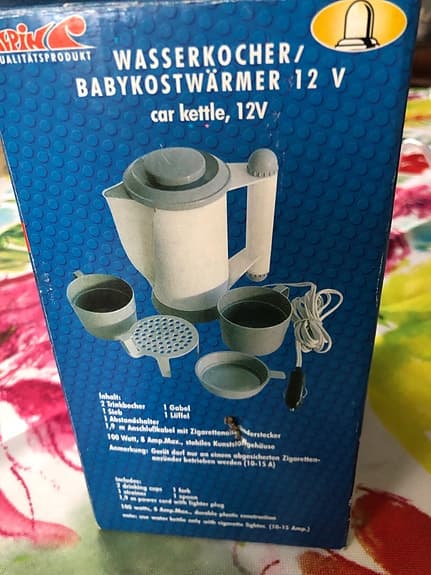 Alessi vattenkokare/babykostvärmare 12V för bil