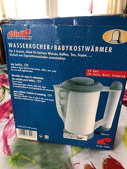 Alessi vattenkokare/babykostvärmare 12V för bil