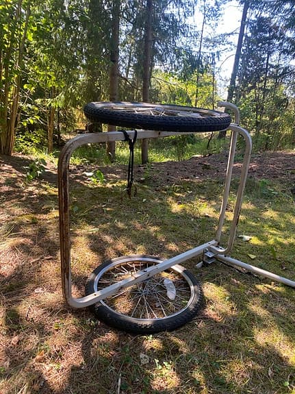 Cykelvagn / lastkärra för cykel med dragstång