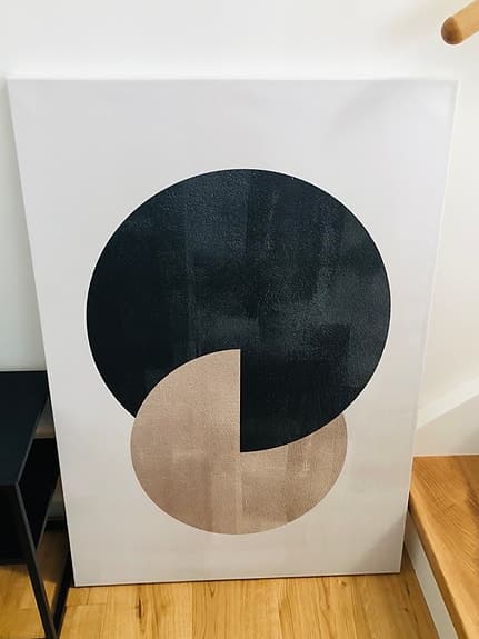 Desenio abstrakta tavlor med geometriska motiv