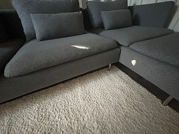 Soffa med schäslong SÖDERHAMN 4 -sitts