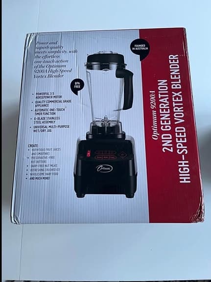 Optimum 9200A 2nd Generation höghastighetsmixer svart