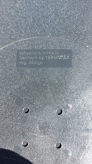 RUND SPEGEL, Termotex, Danmark.