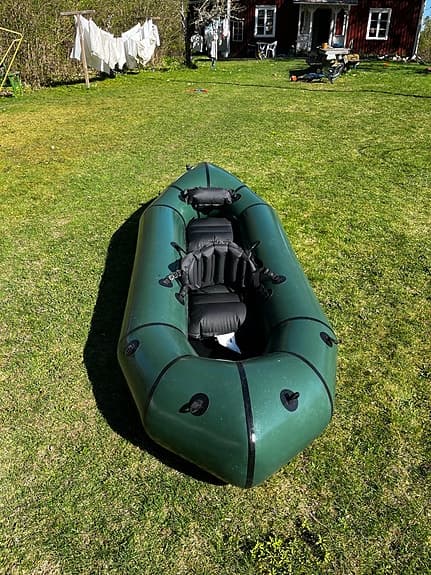 Mrs Adventure X2 packraft + flytväst och tillbehör