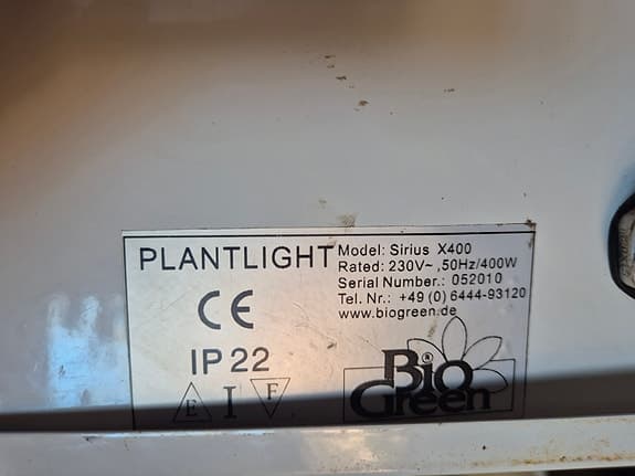 Bio Green Sirius X400 växtlampa 400W