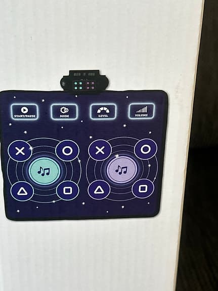 Dancing mat for up to two players
