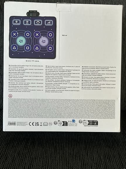 Dancing mat for up to two players