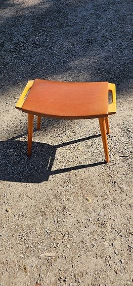 Pall i teak, bok, galon, 50/60-tal.