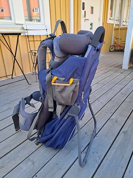 Vaude bärstol ryggsäck blå/grå
