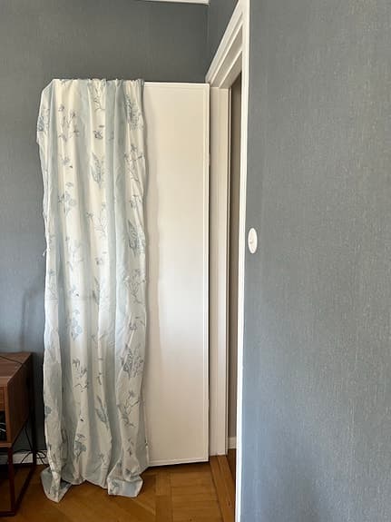 Sex tunna skira Laura Ashley gardiner med blommönster