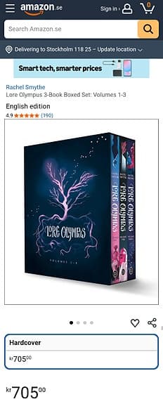 Säljer Lore Olympus bok-box 📚