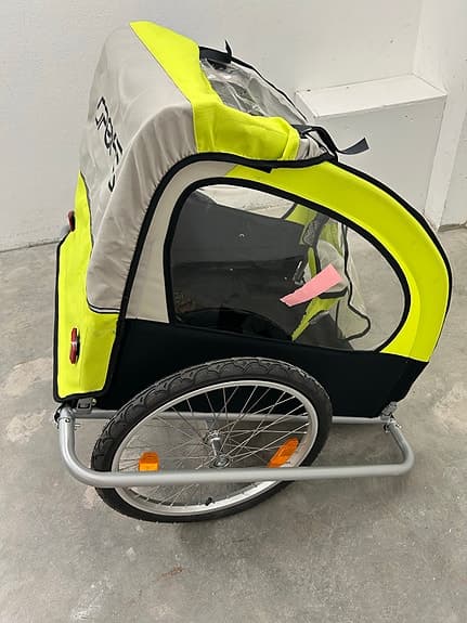 Spokey cykelvagn gul/grå