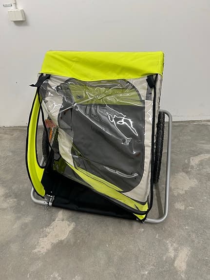 Spokey cykelvagn gul/grå