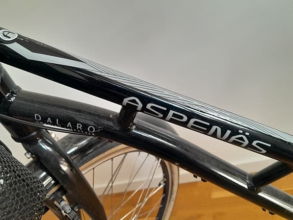 Aspenäs Dalarö damcykel 28" ram L svart