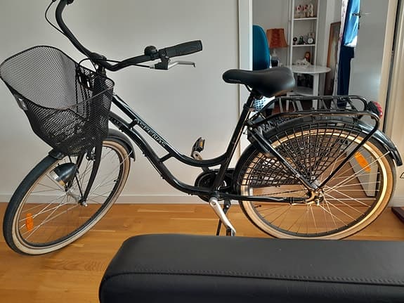 Aspenäs Dalarö damcykel 28" ram L svart