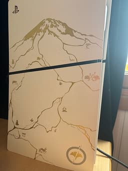 Sony Playstation 5 konsol specialdesign vit/guld