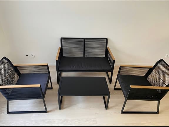Loungemöbler med dynor