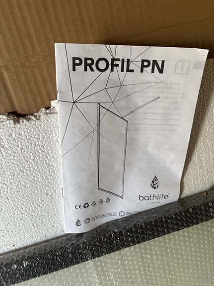 Bathlife Profil duschvägg 80 cm
