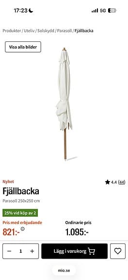 Parasoll, Fjällbacka (MIO)