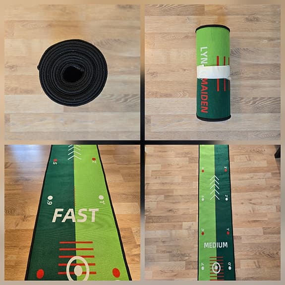 Golfövningsmatta, Puttingmatta, Putt-träning, 30x250cm, Ny & Oanvänd.