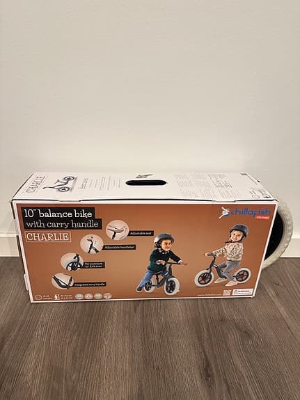 Balanscykel med bärhandtag