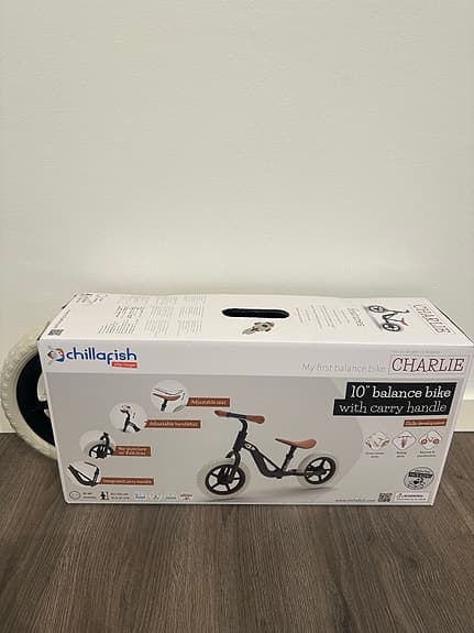 Balanscykel med bärhandtag